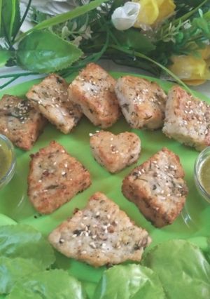 A picture of Samak Rice Katli(falahari).