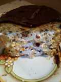 Panettone farcito con crema di mascarpone e frutta secca