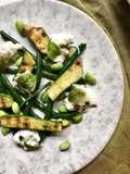 Warm Summer Salad with a mint and honey dressing