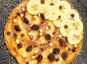Una foto de Panqueques de manzana fit