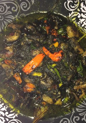 Foto resep Tumis cumi hitam