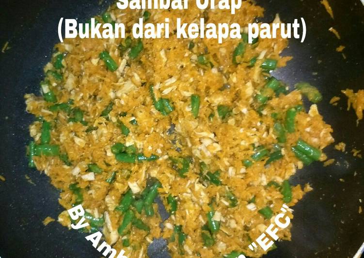 How to Make Perfect Sambal Urap Inovasiku (Bukan dari Kelapa Parut)...😃