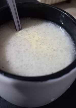 A picture of Tapioca pudding.