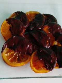 Una foto de Naranjas con chocolate