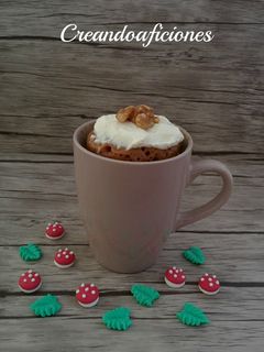 Una foto de Mug cake de zanahoria
