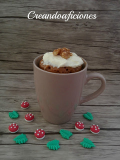 Una foto de Mug cake de zanahoria