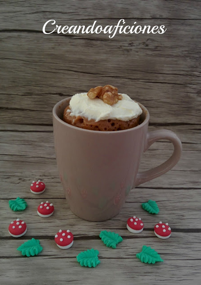 Una foto de Mug cake de zanahoria