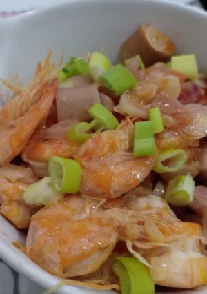 Foto resep Udang Sosis saus mentega