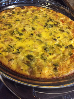 A picture of Basic crust less quiche.