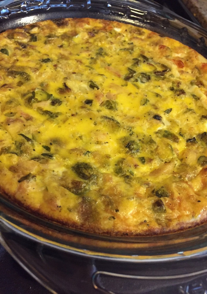 A picture of Basic crust less quiche.