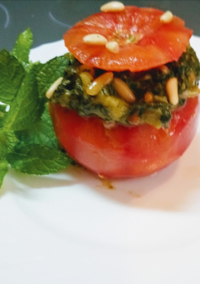 Una foto de Tomates rellenos de espinacas