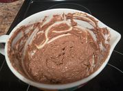 A picture of cheese chocolate mousse
