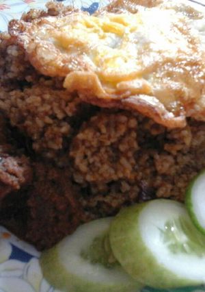 Foto resep Nasi goreng bumbu rendang