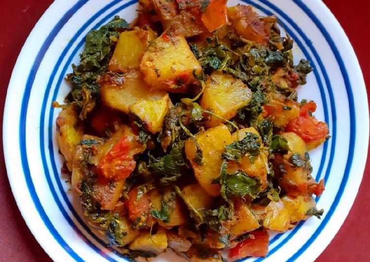 Methi Aloo (No Onion & No Garlic)