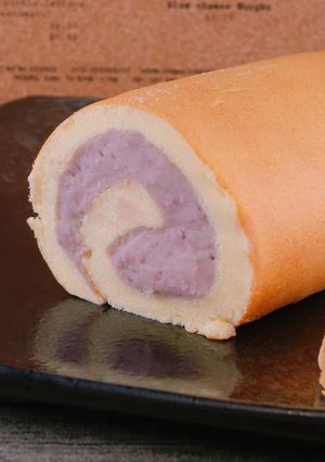 芋泥蛋糕捲（簡易芋泥內餡） 的食譜成品照片