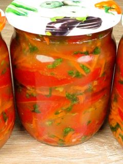 Фото Болгарский перец по-корейски. Вкуснейшая закуска на зиму | Bulgarian pepper in Korean.