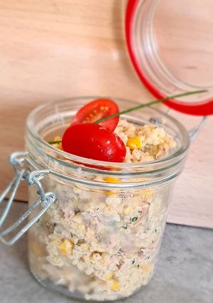 Une photo de Verrine tendres perles