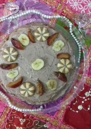 عکسی از دستور کیک خامه و میوه