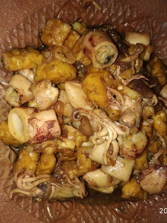 Langkah Gampang Membuat Resep  Tumis Cumi dan Tempe pedas manis asin yang Enak, Lezat