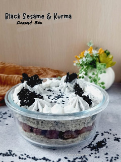 Foto resep Dessert Box Kurma & Black Sesame Tanpa Terigu (Gluten Free)