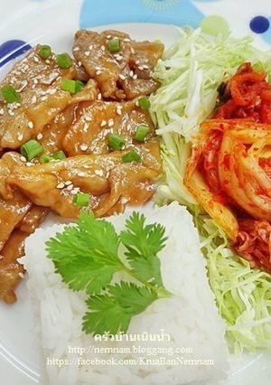 รูปของ ข้าวหน้าหมูเกาหลี