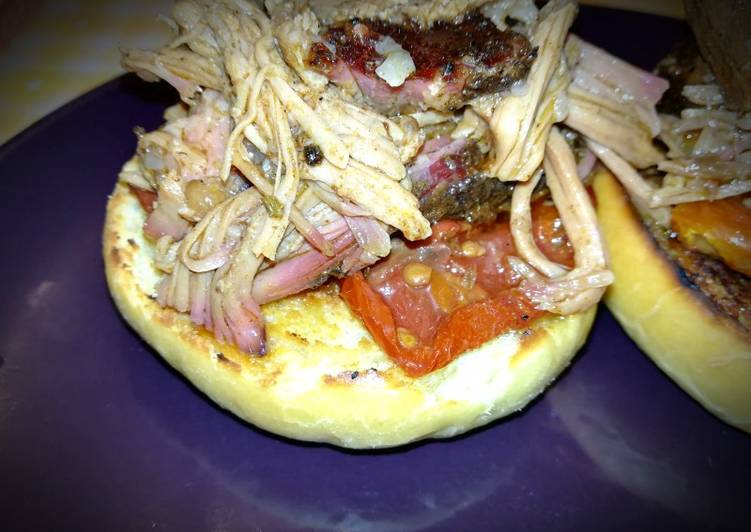 Pulled pork al barbecue