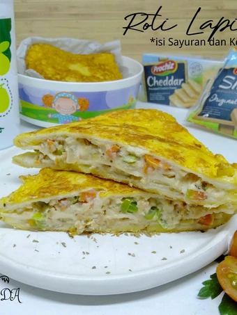 Langkah Mudah untuk Membuat Resep 34.2~ Roti Lapis isi sayur dan keju yang  Bikin Ketagihan Anti Ribet, Menggugah Selera