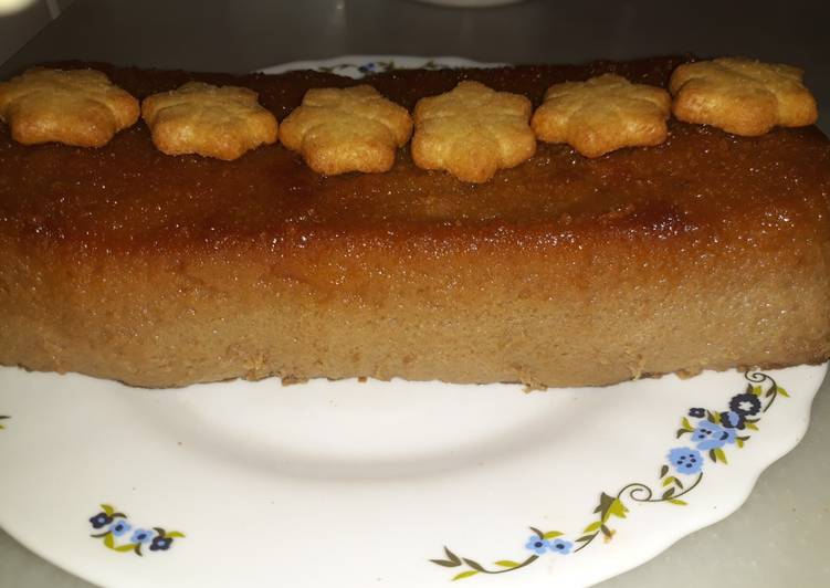 Pudín de bizcocho y café