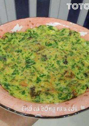 Hình của món Chả cá bống rau cải cho bé.