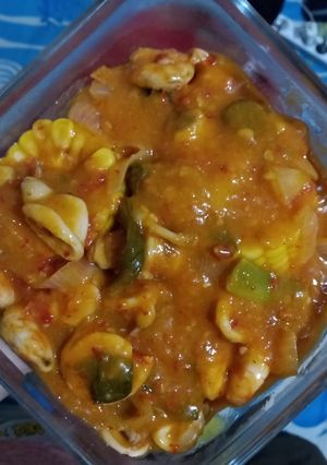 Foto resep Cumi Udang Saos Padang