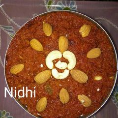 A picture of Gajar ka halwa.