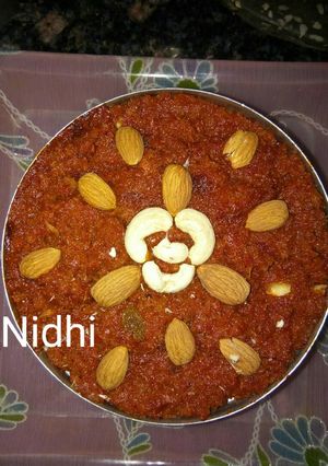 A picture of Gajar ka halwa.