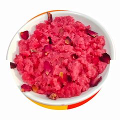 A picture of Strawberry Halwa.