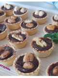 Mini tartaletas de chocolate y frutos secos