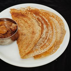 A picture of Kambu Dosa/Pearl Millet Dosa.
