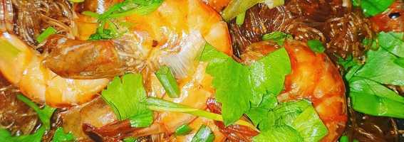 กุ้งอบวุ้นเส้น