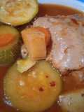 Estofado de pollo en olla de presión