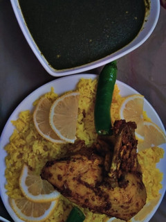 صورة لوصفة ملوخية مع دجاج مشوي 🍗