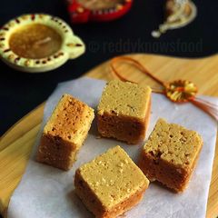 A picture of Ghee Mysore Pak.