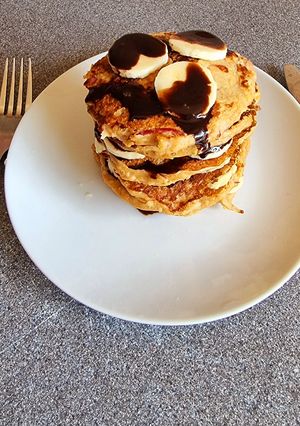 Almás zabpalacsinta recept fotója