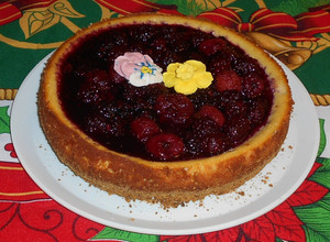 Una foto de Pastel de queso o cheesecake