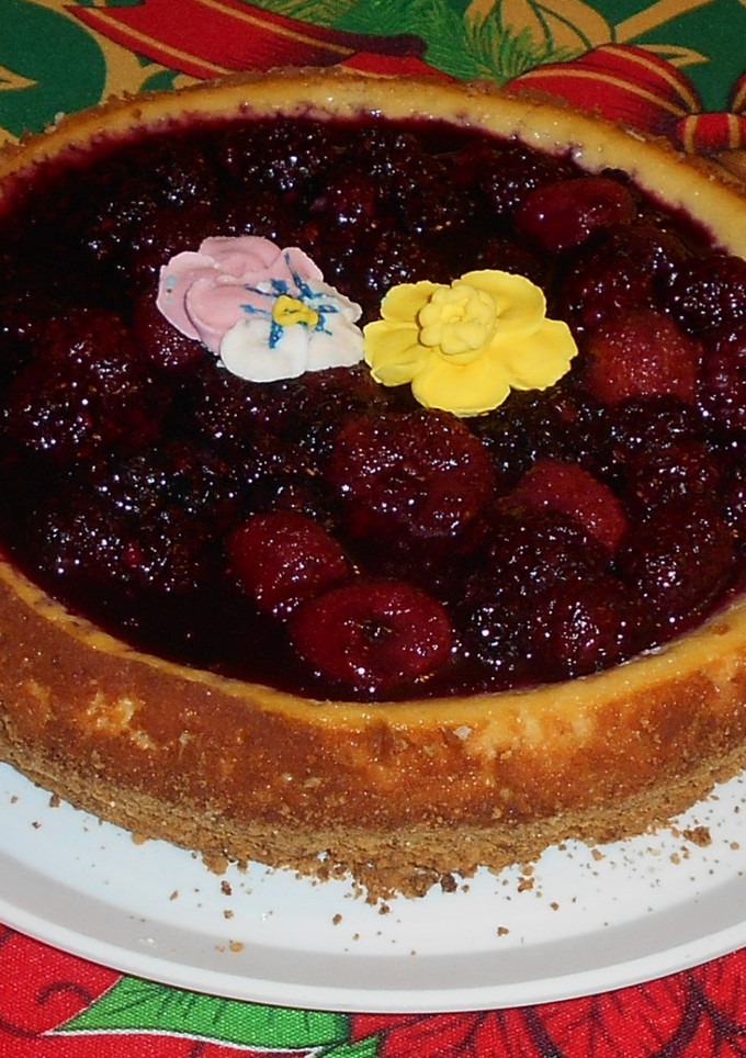 Una foto de Pastel de queso o cheesecake