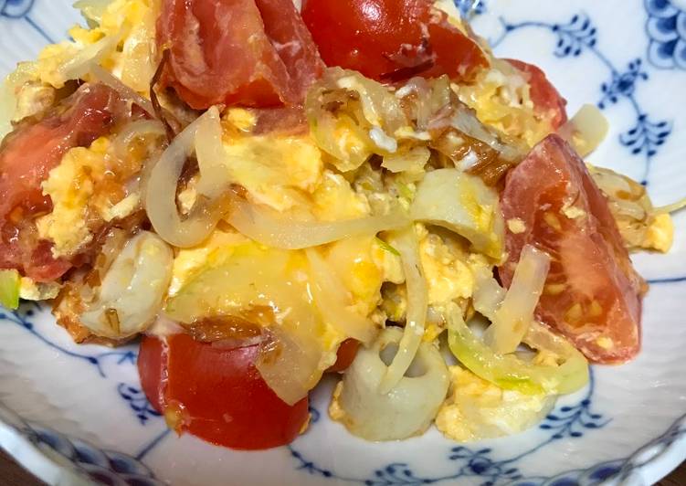 Scrambled egg with chikuwa