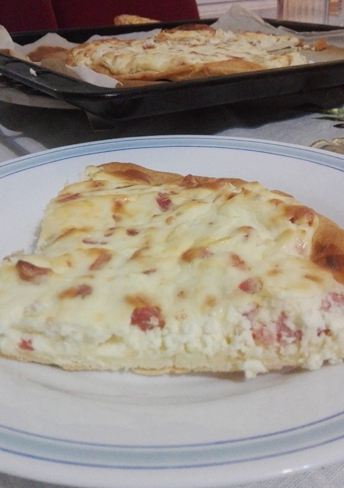 Foto principal de Pizza de beicon y espuma de queso