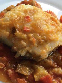 Una foto de Bacallà amb samfaina