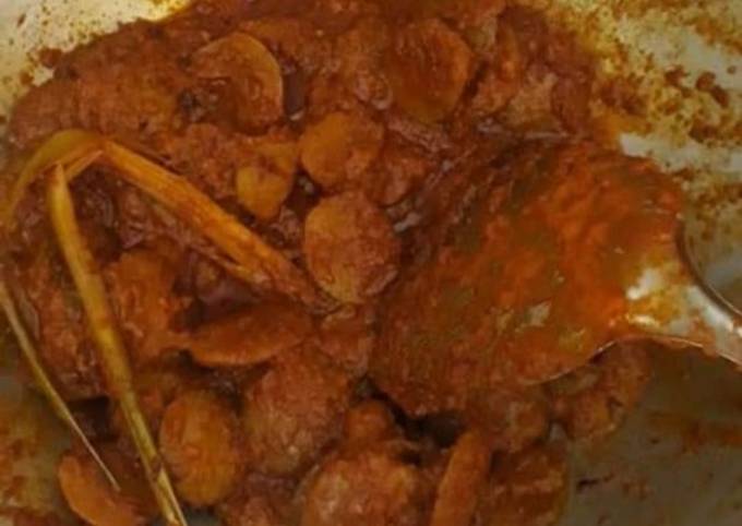 Rendang jengkol (jengki) mantap