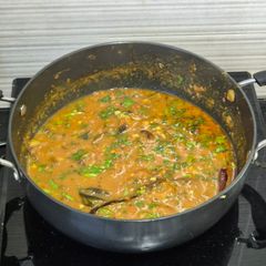 A picture of Vathal kozhambu (south indian curry).