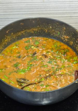 A picture of Vathal kozhambu (south indian curry).
