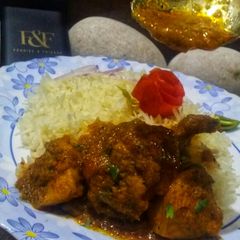 Hydrabadi dum chicken A picture of Hydrabadi dum chicken.