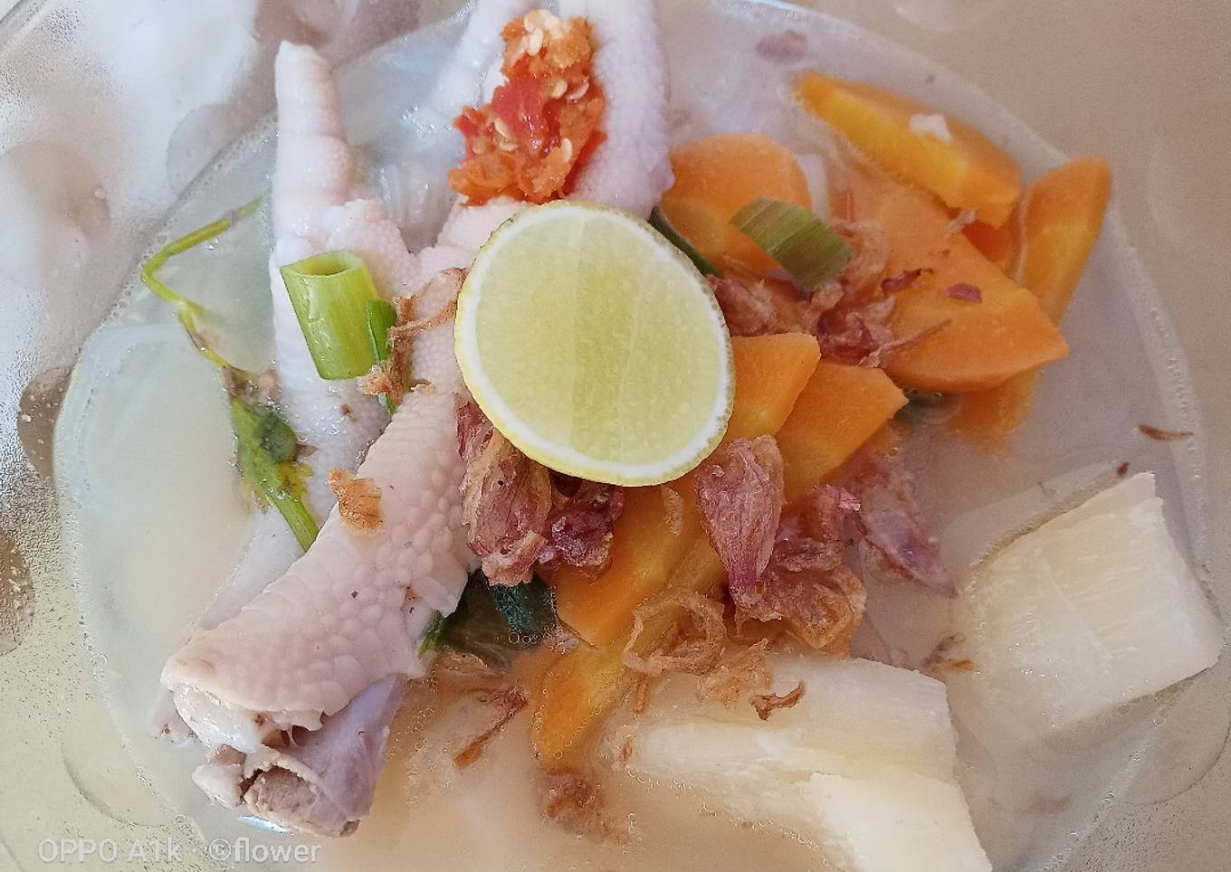 Sop singkong ceker khas balikpapan
